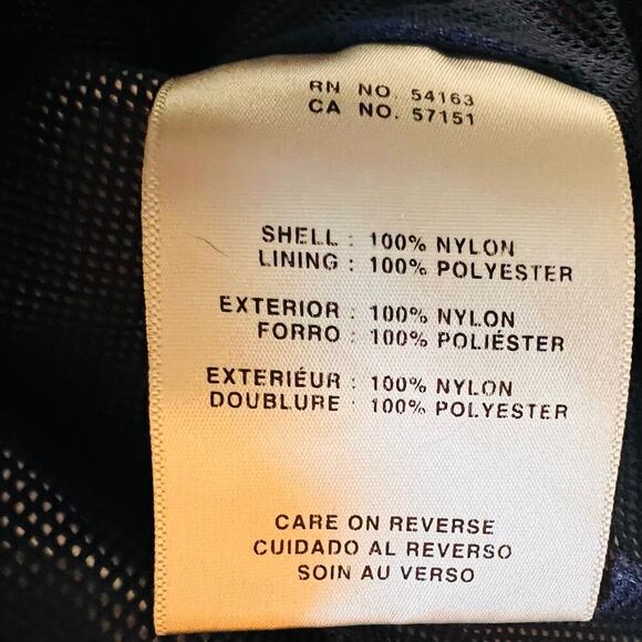 Levi’s Hooded Nylon Colorblock Windbreaker Red White Blue Juniors L - Picture 8 of 9